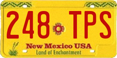 NM license plate 248TPS