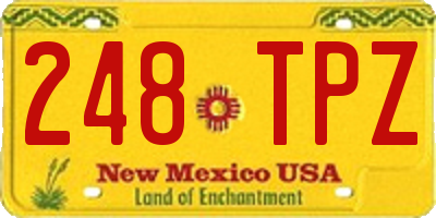NM license plate 248TPZ