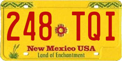 NM license plate 248TQI