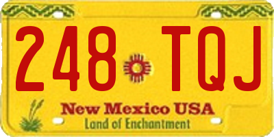NM license plate 248TQJ