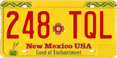 NM license plate 248TQL