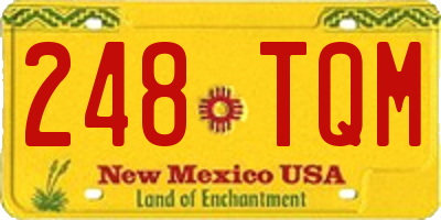 NM license plate 248TQM