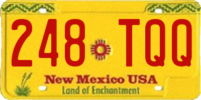 NM license plate 248TQQ