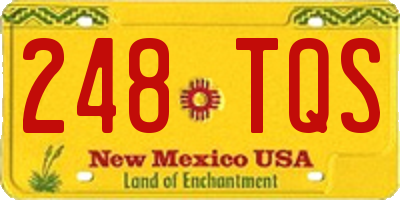 NM license plate 248TQS