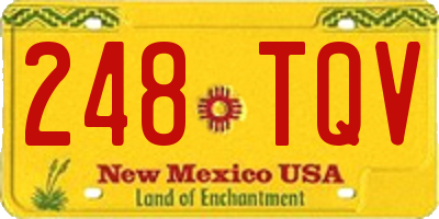 NM license plate 248TQV