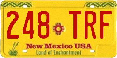 NM license plate 248TRF