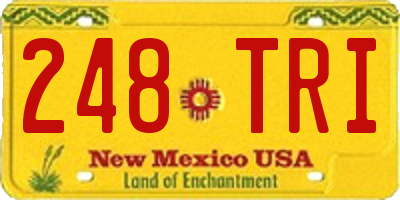 NM license plate 248TRI
