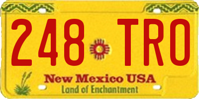 NM license plate 248TRO