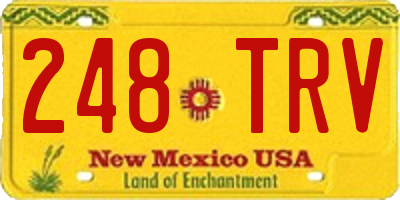 NM license plate 248TRV