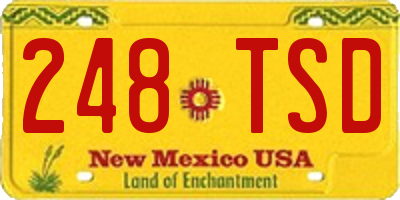 NM license plate 248TSD