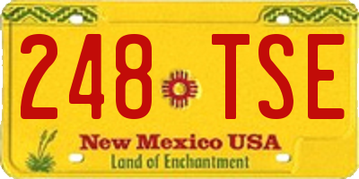 NM license plate 248TSE