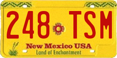 NM license plate 248TSM