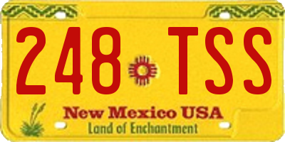 NM license plate 248TSS