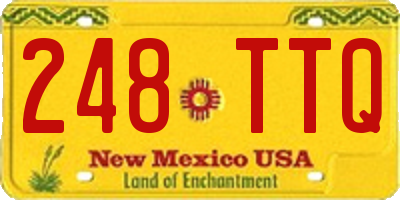 NM license plate 248TTQ