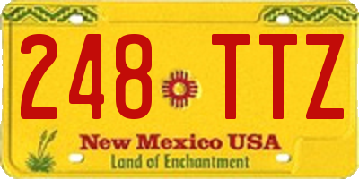 NM license plate 248TTZ