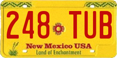 NM license plate 248TUB