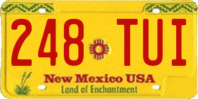 NM license plate 248TUI