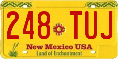 NM license plate 248TUJ