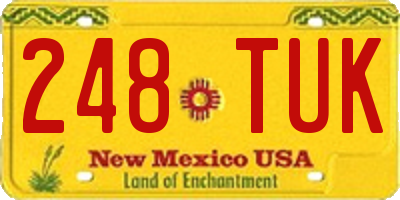 NM license plate 248TUK