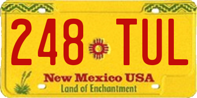 NM license plate 248TUL