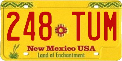 NM license plate 248TUM