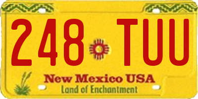 NM license plate 248TUU