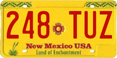 NM license plate 248TUZ