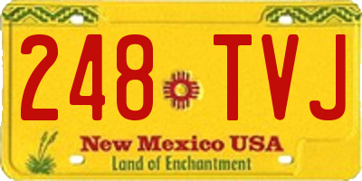 NM license plate 248TVJ