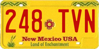 NM license plate 248TVN