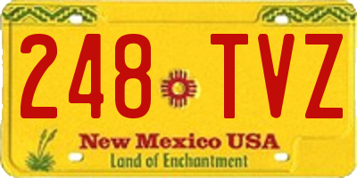 NM license plate 248TVZ