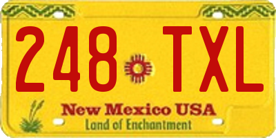 NM license plate 248TXL