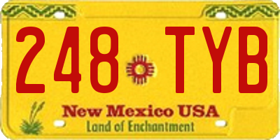 NM license plate 248TYB