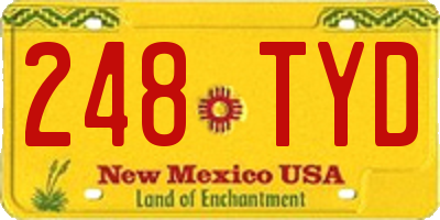 NM license plate 248TYD