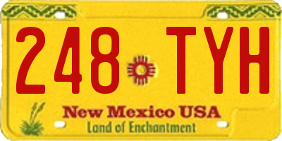 NM license plate 248TYH