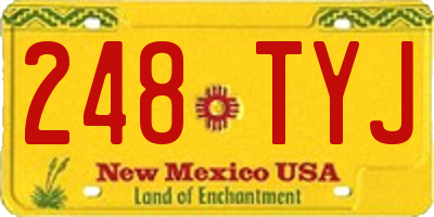 NM license plate 248TYJ