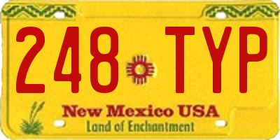 NM license plate 248TYP