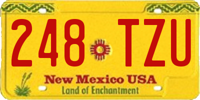 NM license plate 248TZU
