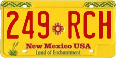 NM license plate 249RCH