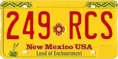 NM license plate 249RCS