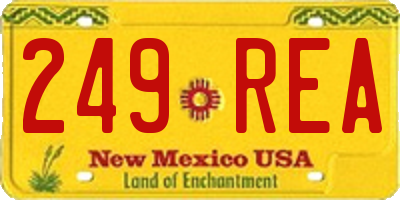 NM license plate 249REA