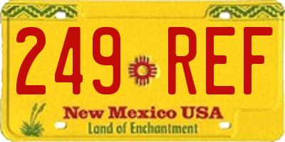 NM license plate 249REF