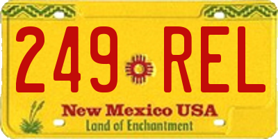 NM license plate 249REL