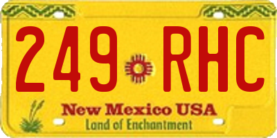 NM license plate 249RHC