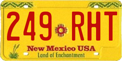 NM license plate 249RHT