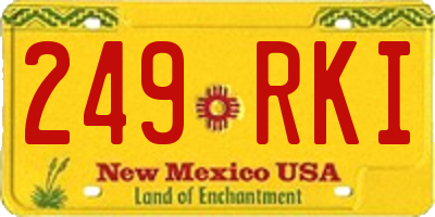 NM license plate 249RKI