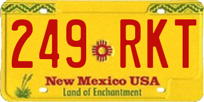 NM license plate 249RKT