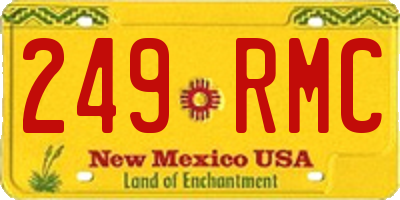 NM license plate 249RMC