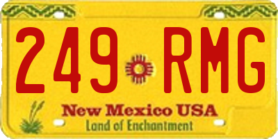 NM license plate 249RMG