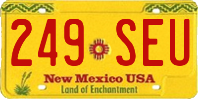 NM license plate 249SEU
