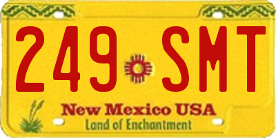 NM license plate 249SMT